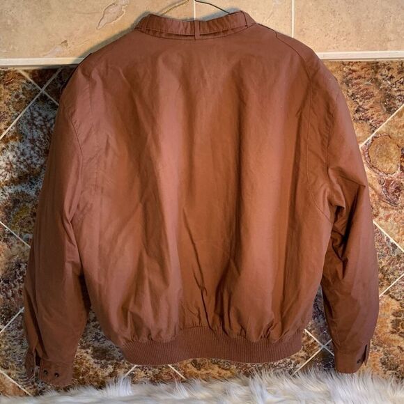 Brown Member's Only Classic Racer Jacket with Detachable Fuzzy Lining Size 46 - Picture 2 of 11